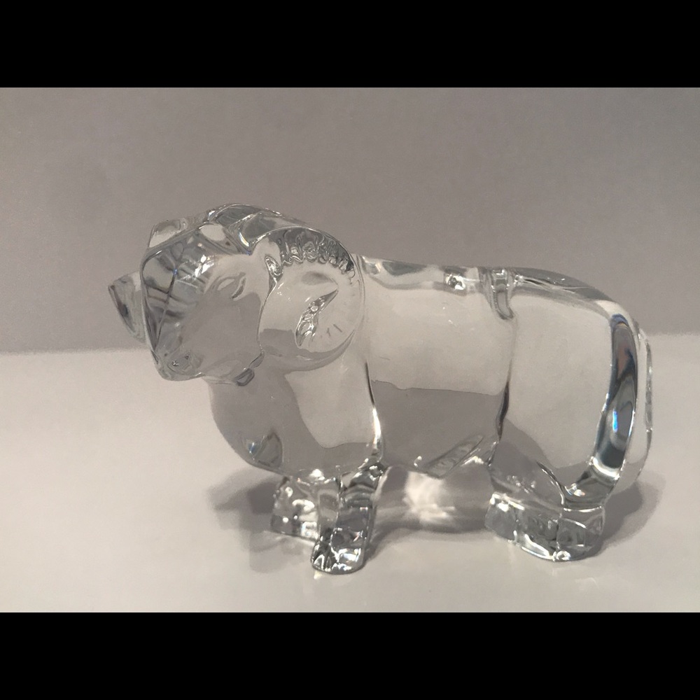 RARE Baccarat Crystal Zodiac Ram, Stamped